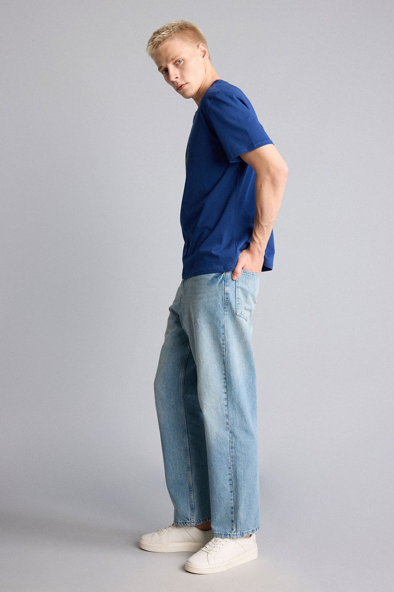 DeFacto Blue Man Baggy Fit Jeans Casual - Image 1