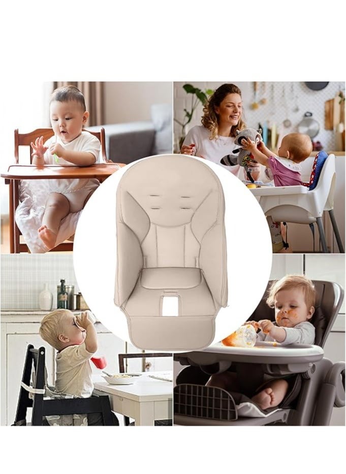General High chair cushion cover for Peg-Perego, Siesta Zero3, Baone, Kosmic Janés Infant high chair cushion padding Synthetic leather dining chair cover  - Image 4