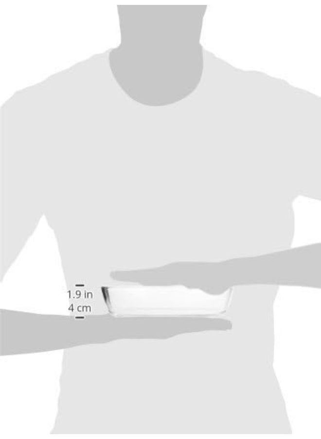 BOROSIL Oval Baking Dish, 700 Ml, Transparent - Image 3