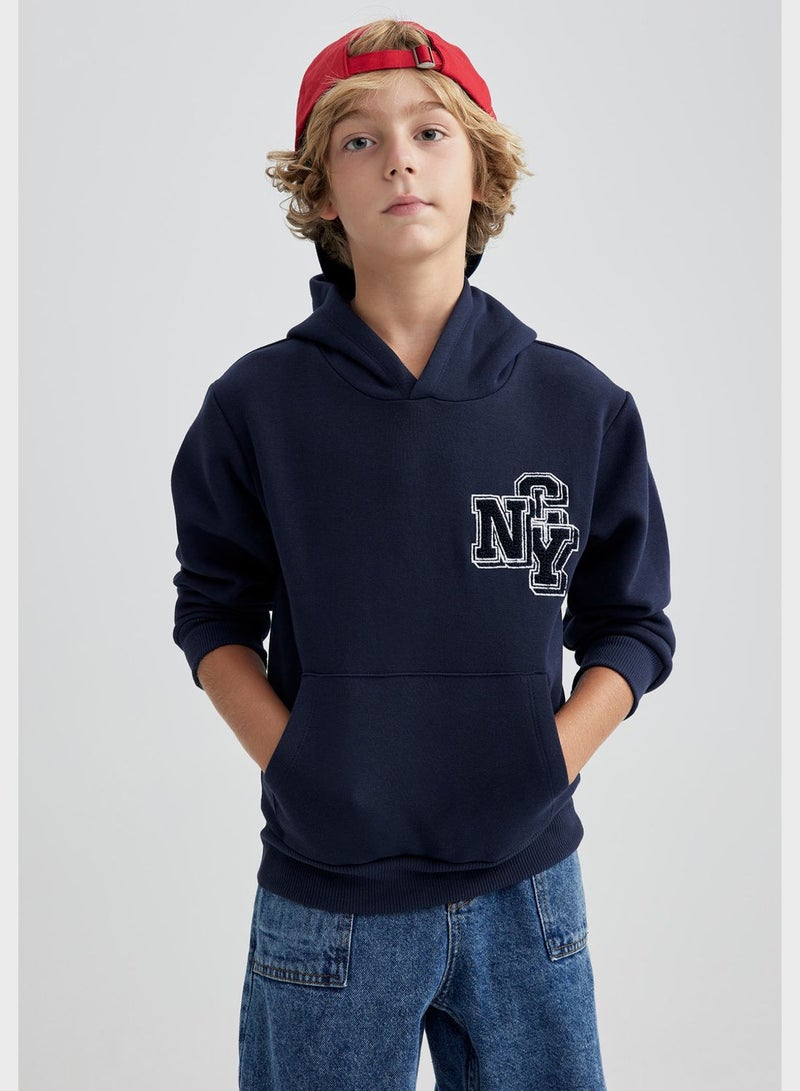 DeFacto Boy Thick Hooded Sweatshirt - Image 1