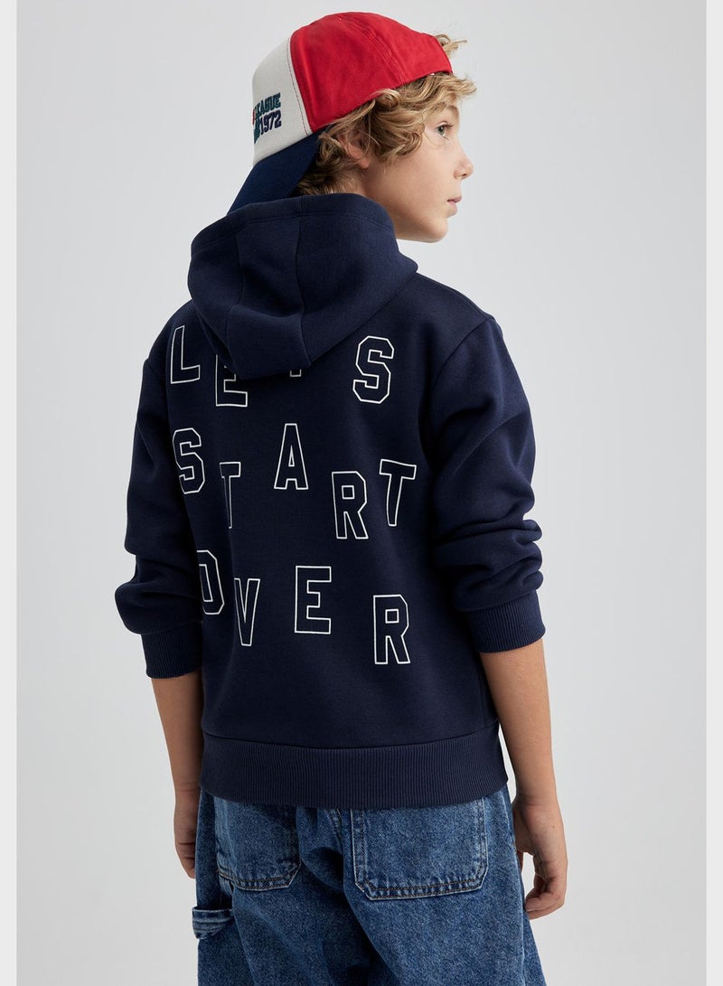 DeFacto Boy Thick Hooded Sweatshirt - Image 2