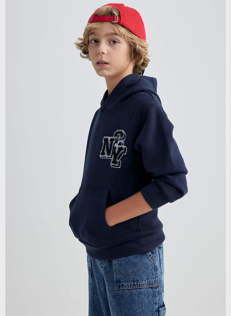 DeFacto Boy Thick Hooded Sweatshirt - Image 3
