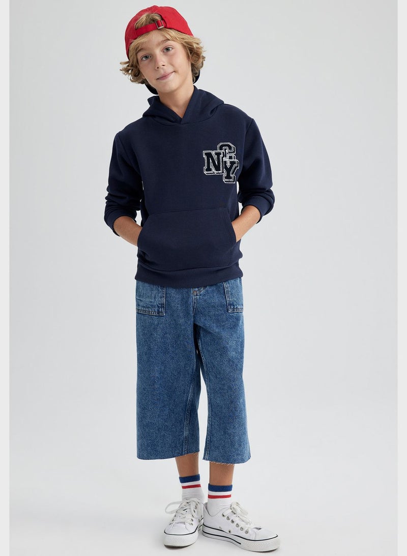 DeFacto Boy Thick Hooded Sweatshirt - Image 4