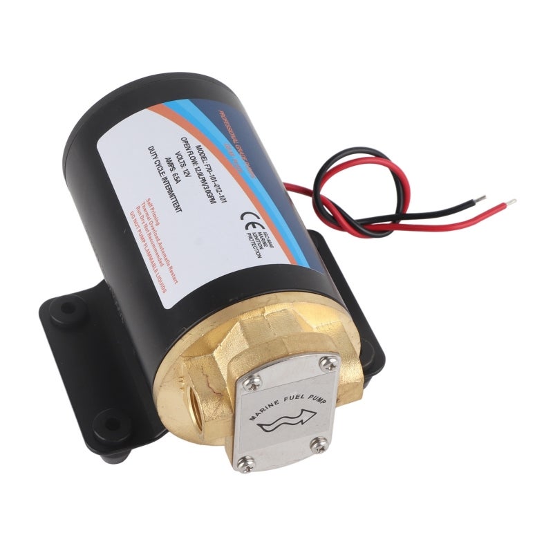 Electric Pump: Brass Head 12.0L/min Flow Rate - Seamless Connection Anti-vibration Alloy Steel Base for High-viscosity Oil, Diesel, Lubricating Oil Applications - Image 1