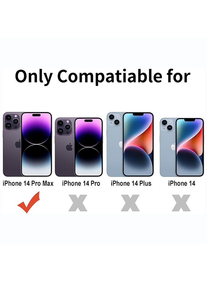 O Ozone Clear Hard Back Compatible With iPhone 14 Pro Max | Transparent Shockproof Protective Cover | Slim Hybrid PC + TPU Phone Case | Anti-Yellow, Scratch Resistant - Image 2