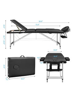 Cool Baby Portable Spa Bed Folding Facial Adjustable Lash Tattoo Table with Headrest Armrest  - Image 3