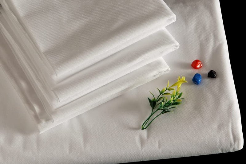 M's Solutions & Enterprises Disposable Bedsheets/Bed Cover White for Hospital, Traveling, Trains, Spa, Massage Rooms, 25 GSM, 32 X 72 Inches Pack of 20 Pieces - Image 4