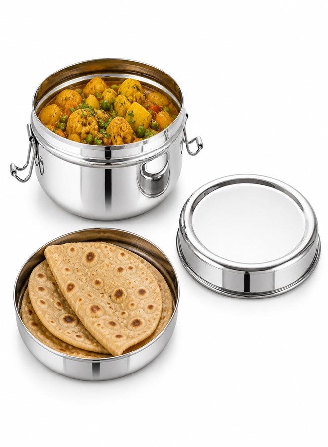 Vooli Premium Quality Stainless Steel Lunch Box with Secure Clip Lock Leak Resistant Food Storage Box - Image 1