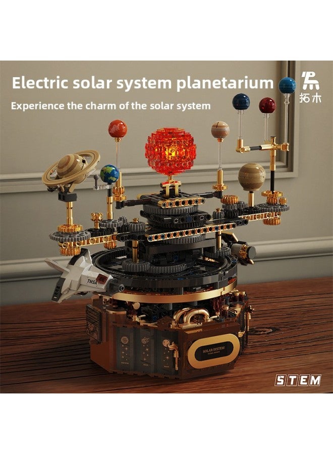 Building Blocks - T2004 electric solar system planet instrument [mechanical linkage] Building Blocks - Wedo programming kit, children's science learning, creative construction, birthday gift. - Image 3