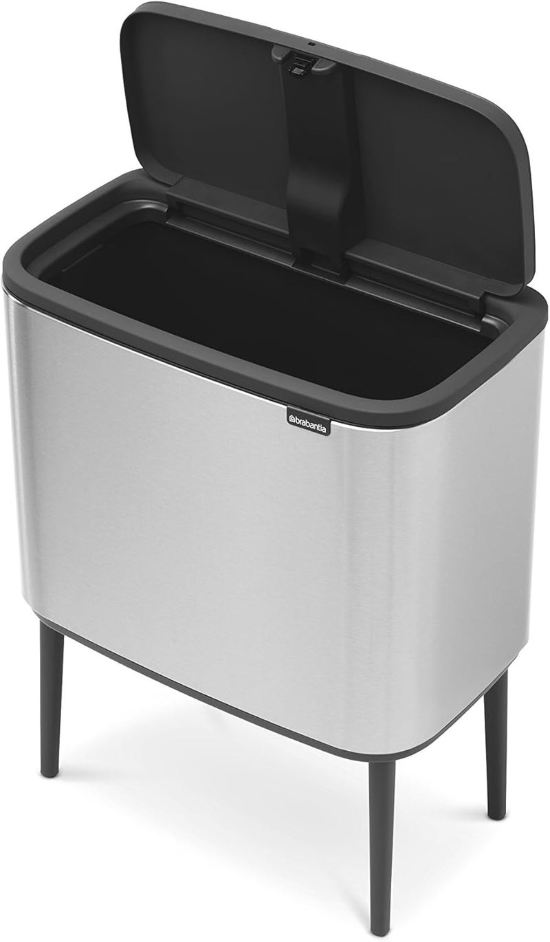 Brabantia Bo Touch Bin with Plastic Bucket, 36L - Matt Steel Fingerprint Proof - Image 3