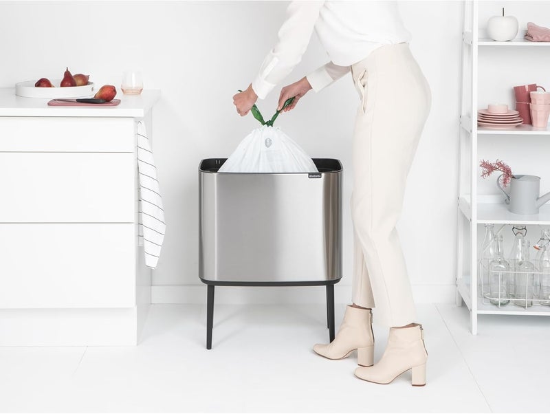 Brabantia Bo Touch Bin with Plastic Bucket, 36L - Matt Steel Fingerprint Proof - Image 5