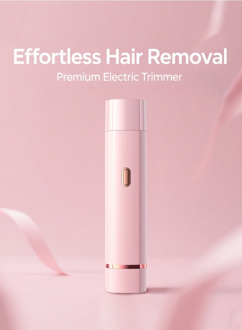 Generic 2-in-1 electric shaver for women,Electric Razor,Bikini Trimmer,Lady Razor for Legs,Arm,Underarm,Bikini，Face,Wet&Dry, IPX7 Waterproof, Rechargeable Trimmer with Type-C Charging,Pink - Image 2