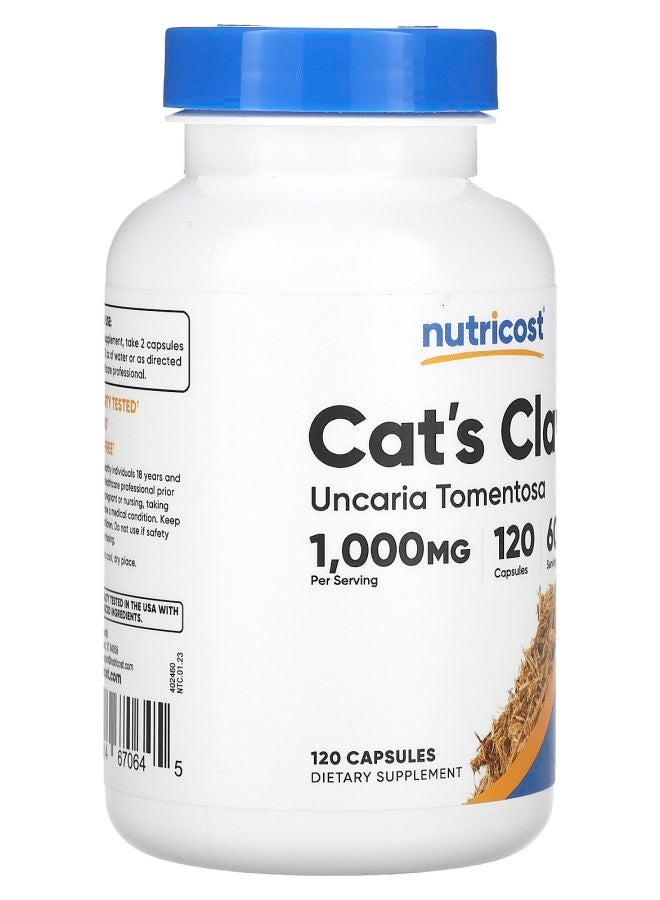 Nutricost Cat's Claw 120 Capsules (500 mg per Capsule) - Image 2