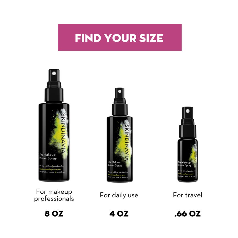 Skindinavia The Makeup Primer Spray Oil Control - Spray On Mattifying Base Layer For Oily Skin & Face - Oil Absorbing, Shine Control, & Pore Minimizer (4 Oz) - Image 4