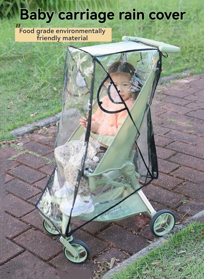 إم مياويان غطاء المطر لعربة الأطفال غطاء للرياح والمطر معطف للرياح والمطر إكسسوارات عربة الأطفال - Image 1