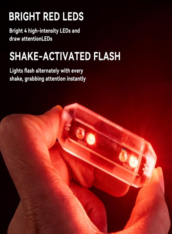 Venzio Battery-Free Magnetic Safety Light, 4 Super Bright LEDs Running Light, Waterproof Small Light with Belt for Cycling, Walking Light - Image 5