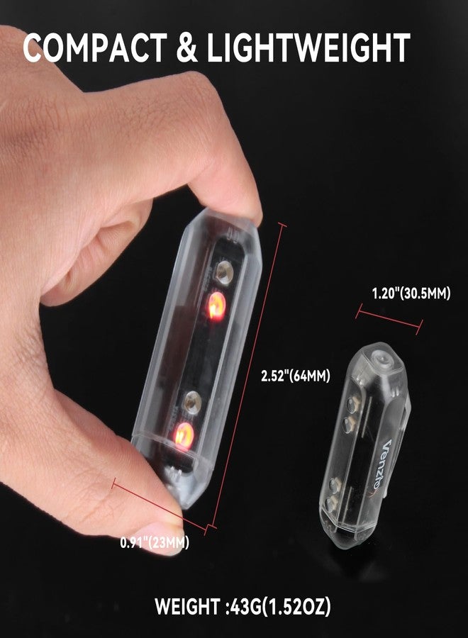 Venzio Battery-Free Magnetic Safety Light, 4 Super Bright LEDs Running Light, Waterproof Small Light with Belt for Cycling, Walking Light - Image 4