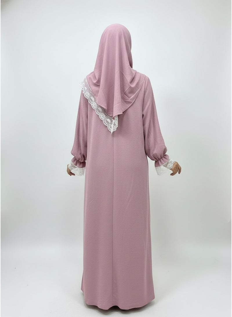 لامورا فستان صلاة إسلامي للنساء | عباءة، زي حجاب من قطعة واحدة، جلابية - Image 4