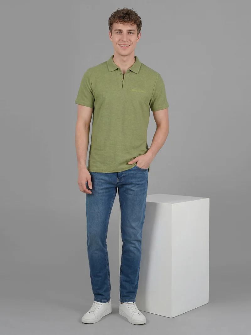 Being Human Men Brand Logo Polo Collar Pure Cotton T-shirt