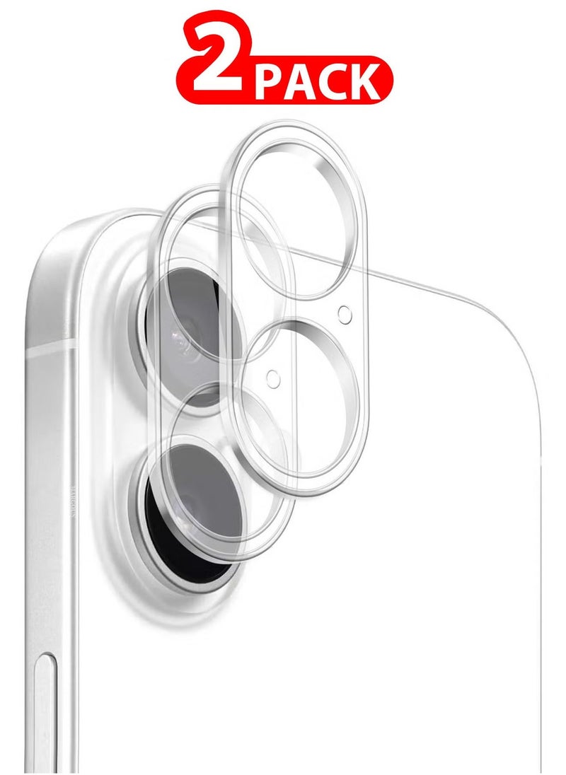 Raxoom 2-Pack iPhone 16 Camera Lens Protector â€“ Ultra HD Tempered Glass, 9H Hardness, Anti-Scratch, Case Friendly, Easy Installation Clear Lens Cover - Image 1