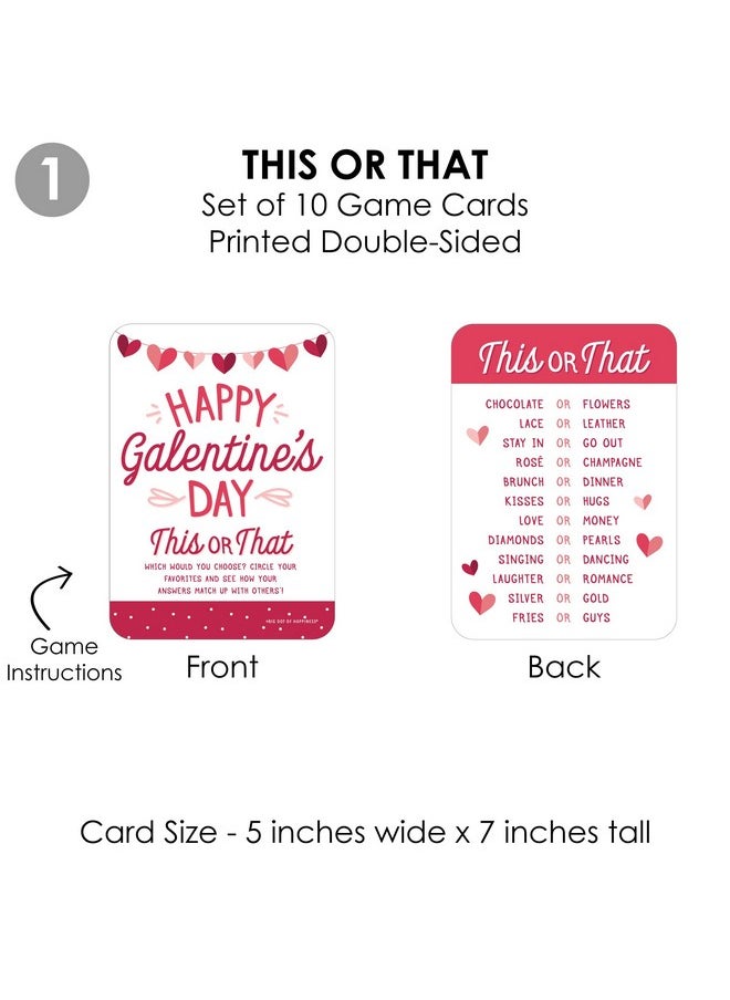 Big Dot of Happiness Big Dot of Happiness Happy Galentine’s Day - 4 Valentine’s Day Party Games - 10 Cards Each - Gamerific Bundle  - Image 5