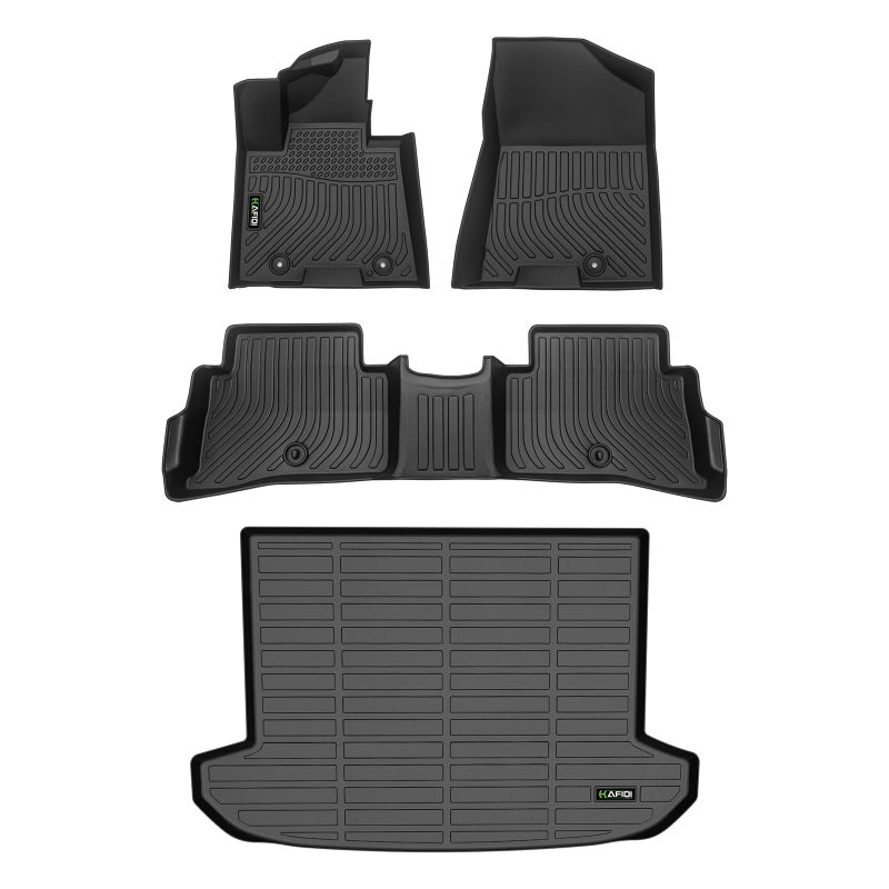 HAFIDI All Weather Car Floor Mats Cargo Liner for 2023 2024 2025 RX RX350 RX350h RX500h NOT for RX450h PHEV Custom Fit Full Set Accessories Black