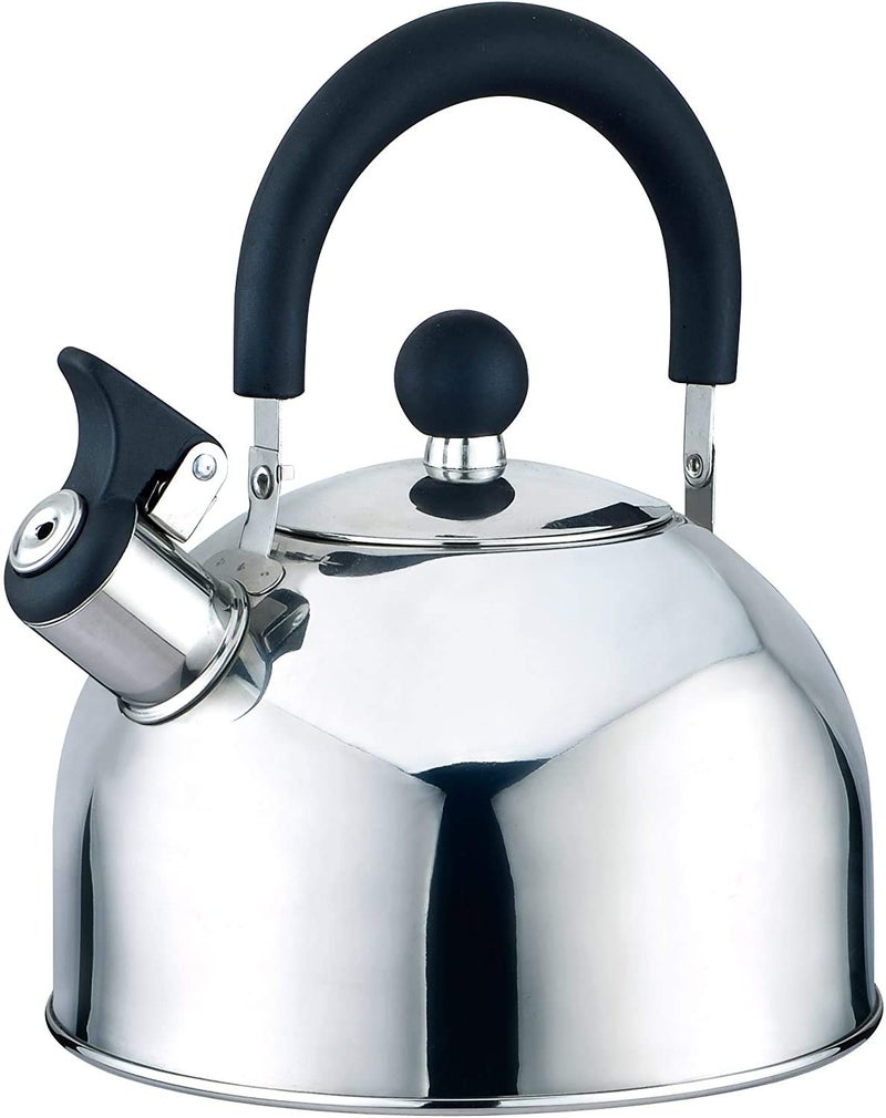J&V TEXTILES Stainless Steel Whistling Tea Kettle, 2.5-Quart* - Image 1
