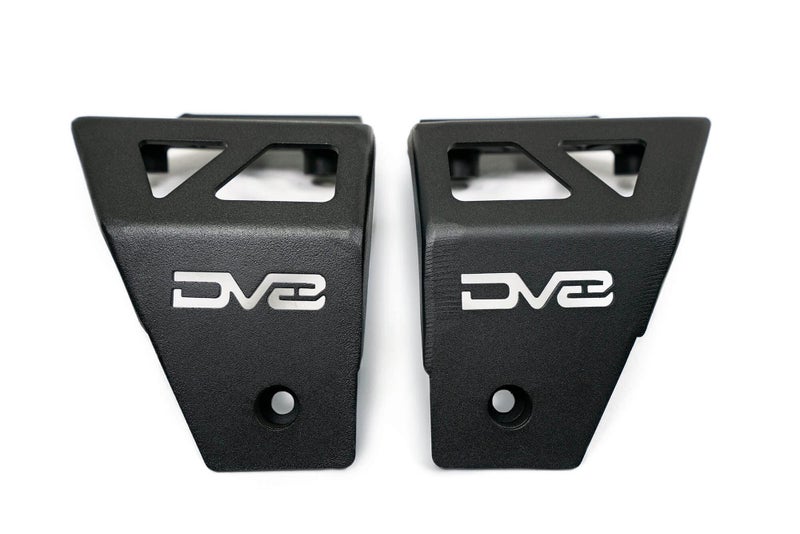APillar Dual Pod Light Mounts for 20182025 Jeep Wrangler JL 20202025 Gladiator JT Fits 4 3inch Cube Lights DV8 Offroad Low Profile Black Powder Coat Finish Pair