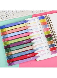 Kawaii Orange Wenduo Double-Ended Scented 12-Piece Pastel Highlighter Set  - Image 2