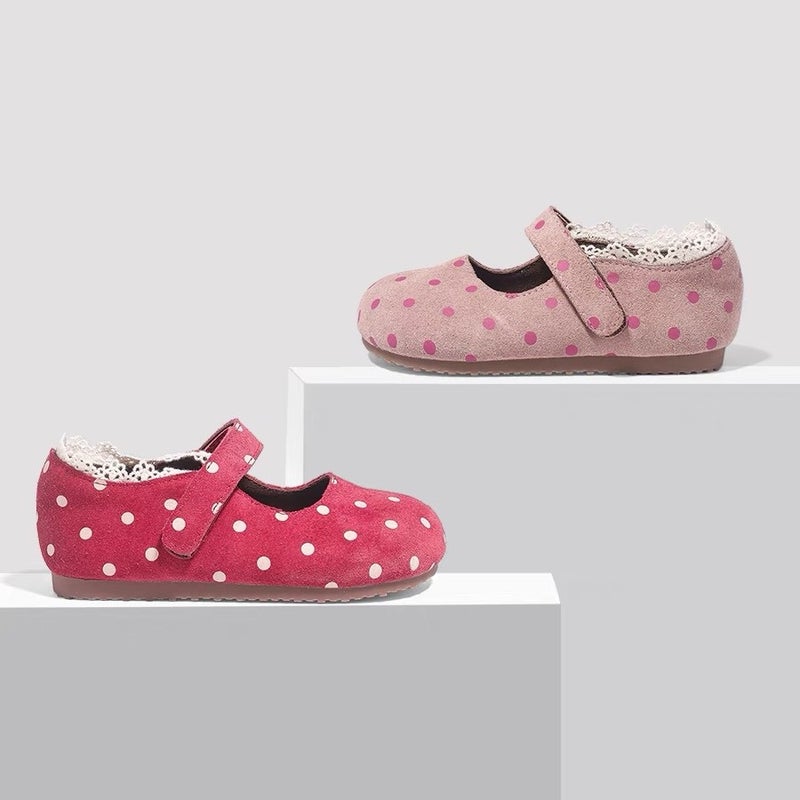 Canyze Girls Princess Shoes 2024 Autumn New Children'S Cute Floral Leather Shoes Velcro Shoes - Image 2