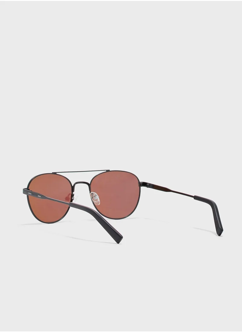 NAUTICA N4641SP Brow Bar Oversized Aviator