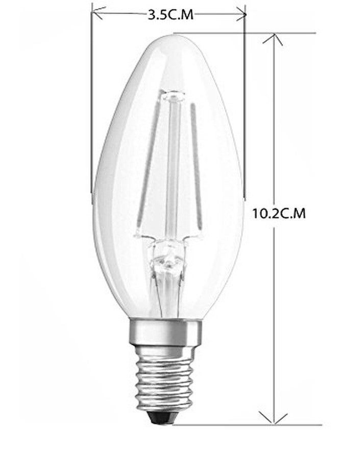 origin LED Filament Bulb 3W-Candle- E14-Colour-WARM White(2700K-3000K)- Pack of 5PC-ORIGIN(Manufacturer) - Image 2