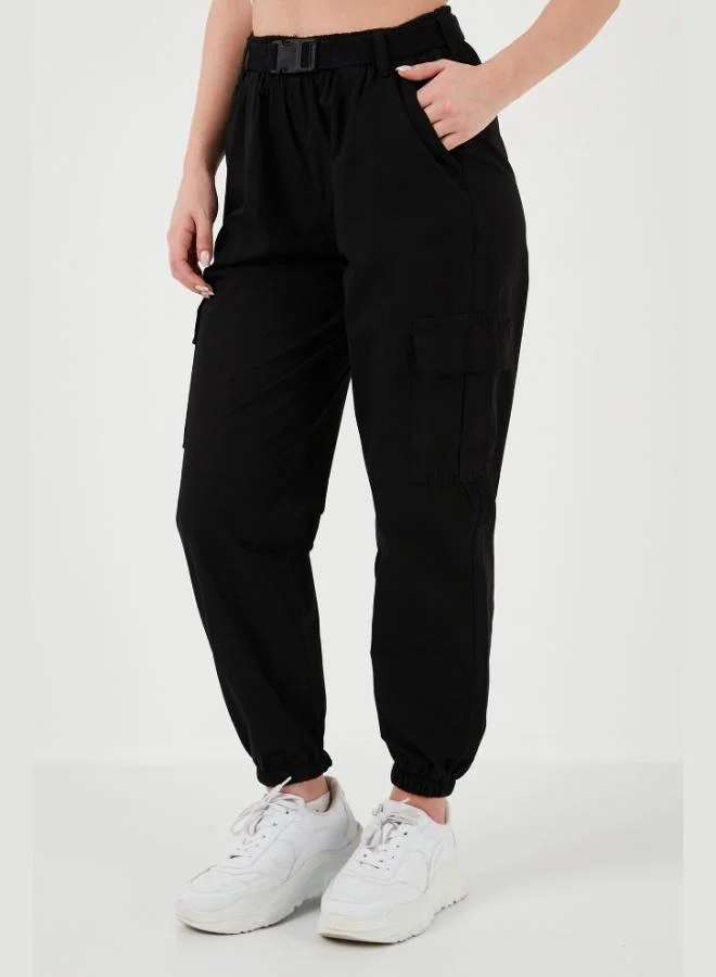 Lela Lela Cotton Regular Fit Jogger Sports Pants Women's PANTS 668YP50312S4