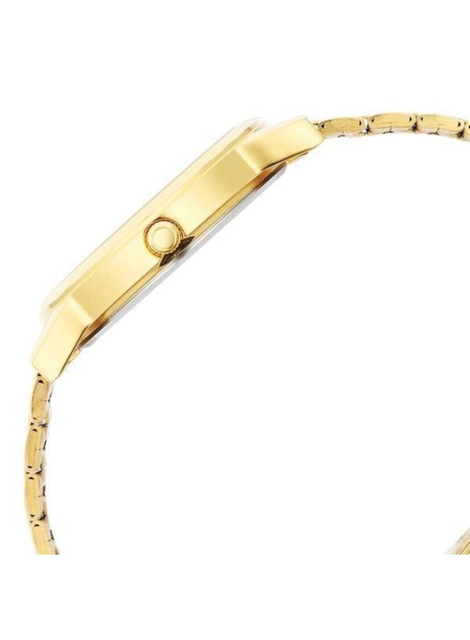 TITAN Karishma Zing Quartz Analog Green Dial Gold Stainless Steel Strap Watch for Men - 1644YM05 - Image 4