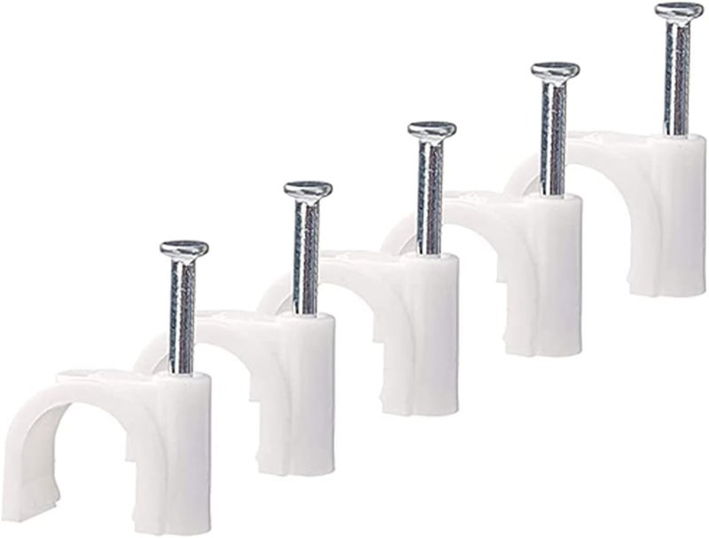 Circle Cable Clip With Steel Nail 20 mm - 10 pcs - Image 1