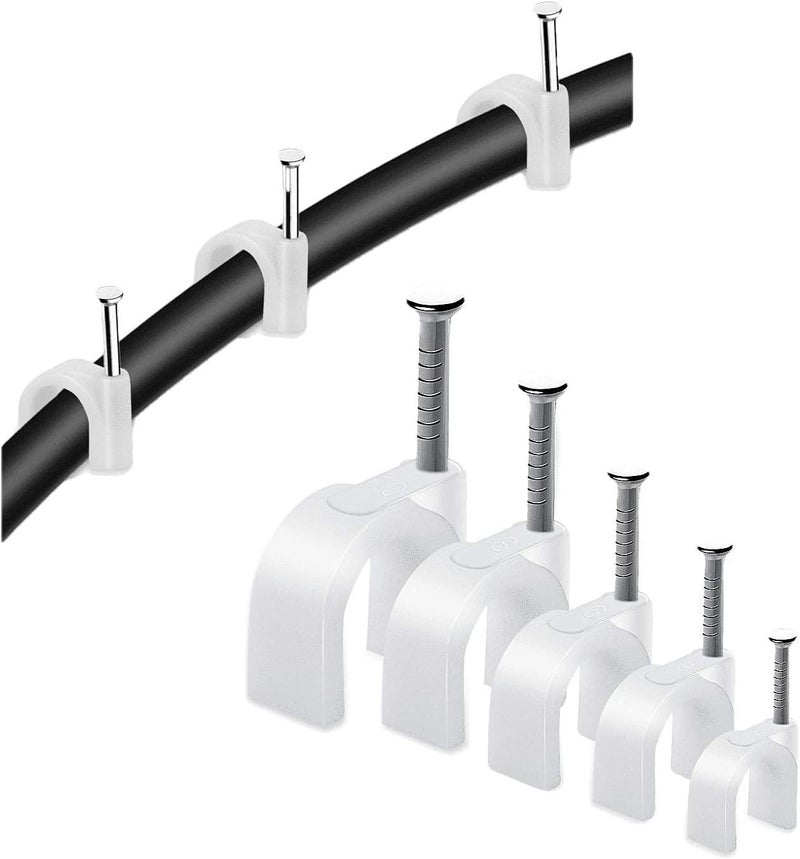 Circle Cable Clip With Steel Nail 20 mm - 10 pcs - Image 2