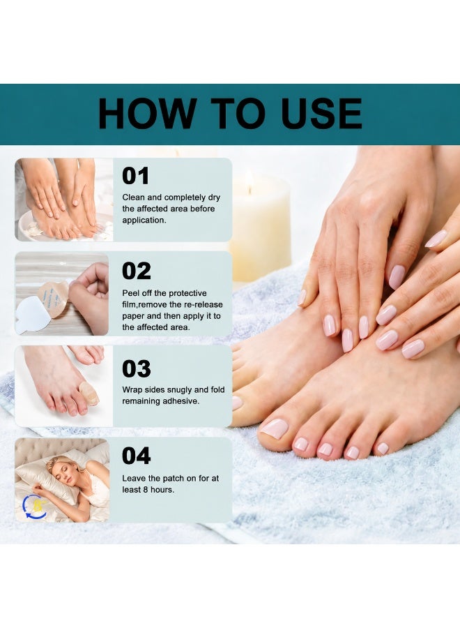 LA LUSH Nail Renewal Patches (30 Patches) - Overnight Nail Repair Treatment for Damaged & Discoloured Nails - Strengthening Night-Time Nail Care Patches for Toenails & Fingernails - Shelf Life: 36 Months - Image 3