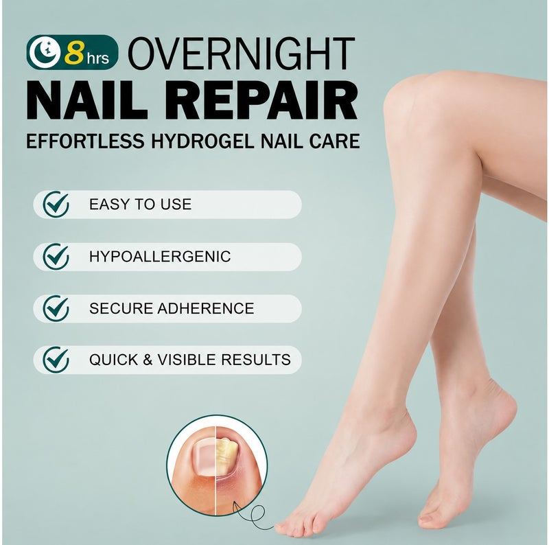 LA LUSH Nail Renewal Patches (30 Patches) - Overnight Nail Repair Treatment for Damaged & Discoloured Nails - Strengthening Night-Time Nail Care Patches for Toenails & Fingernails - Shelf Life: 36 Months - Image 4
