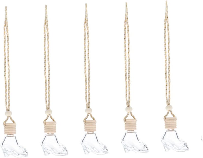 Ciieeo 5pcs High Heel Shaped Bottles for Car Diffuser Decorative Hanging Diffuser Car Accessory for Fresh Fragrance - Image 1