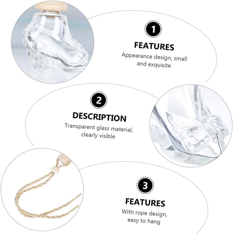 Ciieeo 5pcs High Heel Shaped Bottles for Car Diffuser Decorative Hanging Diffuser Car Accessory for Fresh Fragrance - Image 4