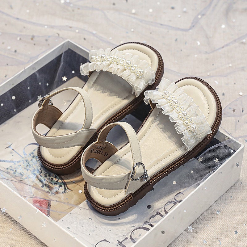 Girls' Sandals 2023 New Summer Princess Little Girl Baby Fashion Soft Bottom Non-Slip Children'S Shoes - Image 4