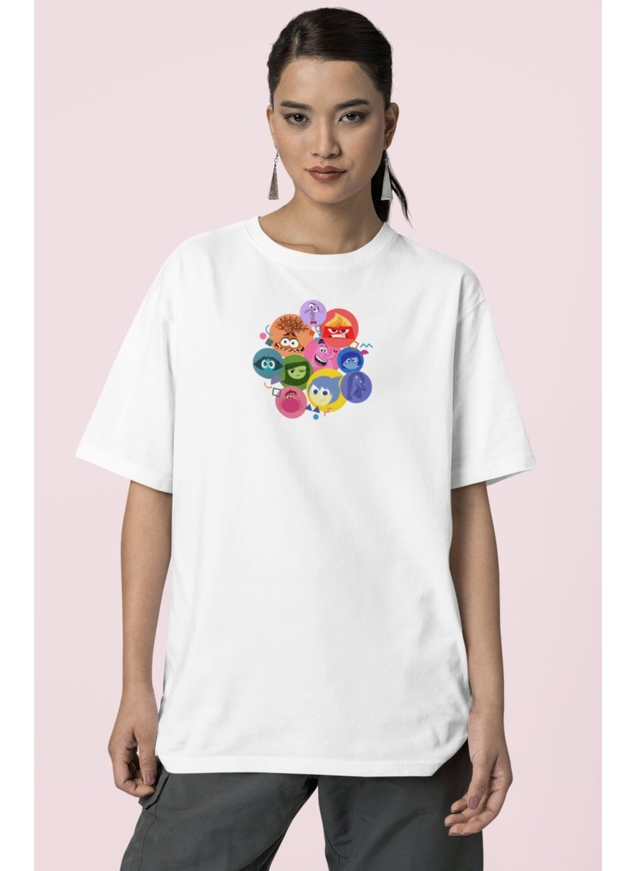 Fuddy Moda - Fuddy Fashion Unisex Inside Out Today I Feel Back Printed T-Shirt, Oversize Inside Out Printed T-Shirt - Image 1