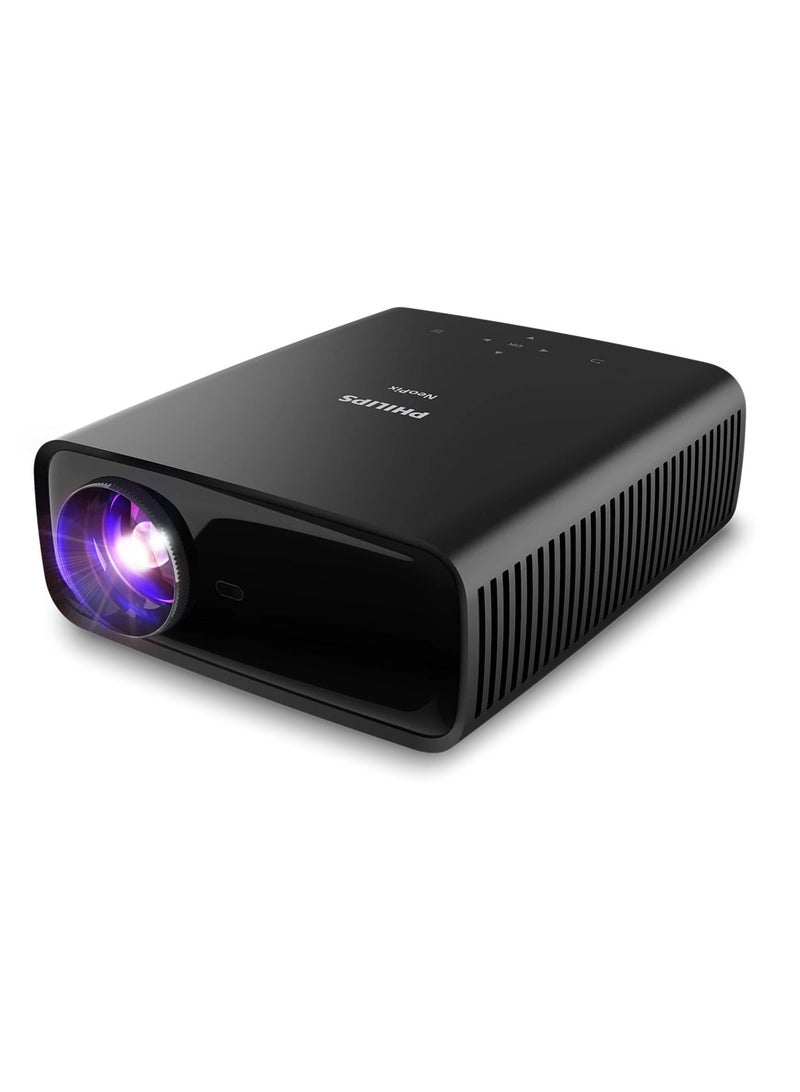 Philips NeoPix 330, True Full HD 1080p Video Projector, High Contrast, Multiple Image Corrections for Flexible Setup, Silent Fans, Powerful 2.1 Sound System NPX330/INT black - Image 1