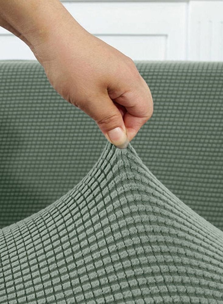 CATANES أغطية أرائك سميكة، غطاء أريكة مقسمة قابل للتمدد لغرفة المعيشة للكلاب والحيوانات الأليفة، واقي أثاث قابل للغسل متين أخضر (90 سم * 140 سم) - Image 2