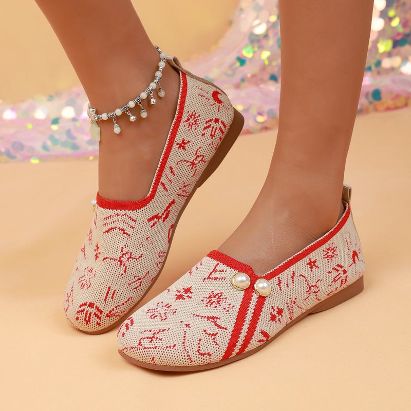 Shallow Mouth Shoes Women Fashion Color Matching Pedal Comfortable Flat Casual Shoes Women - Image 5