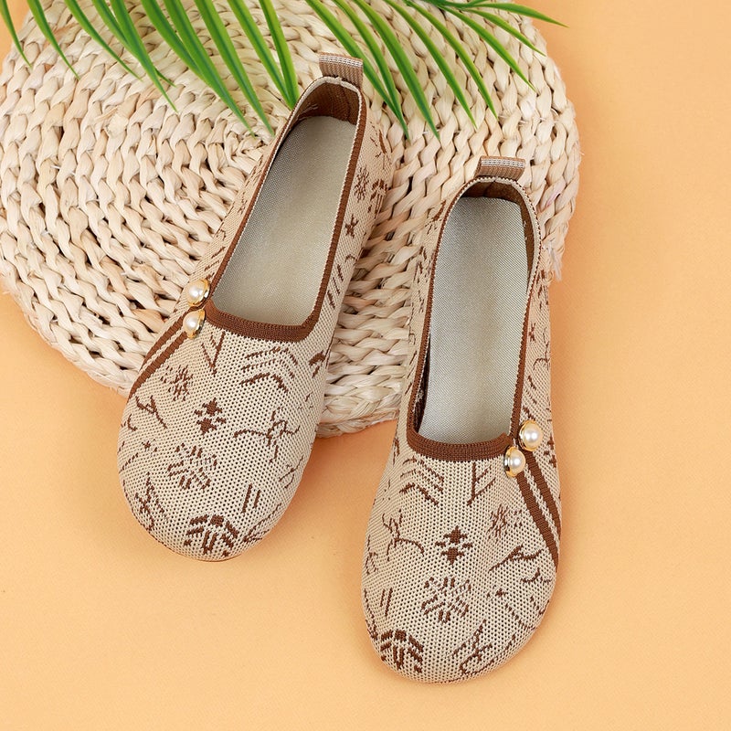 Shallow Mouth Shoes Women Fashion Color Matching Pedal Comfortable Flat Casual Shoes Women - Image 1