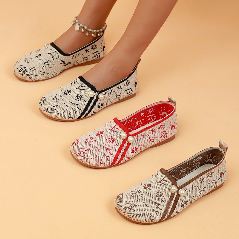 Shallow Mouth Shoes Women Fashion Color Matching Pedal Comfortable Flat Casual Shoes Women - Image 2