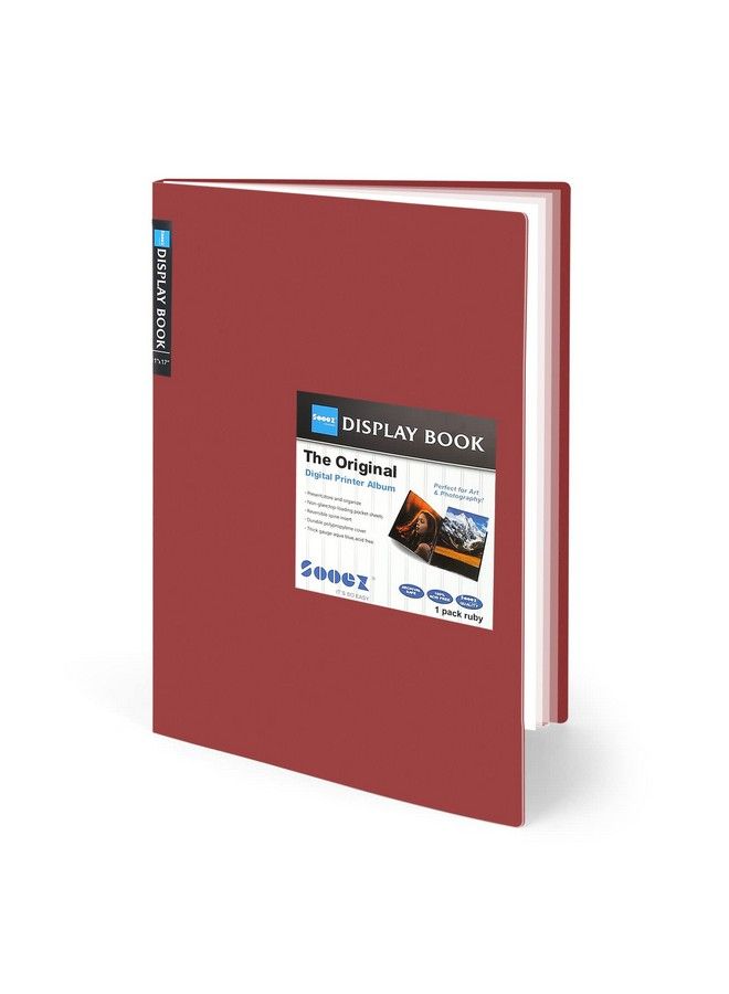 Sooez Art Portfolios 11"X17" Large Portfolio Folder With 30 Pockets & Black Inner Sheets Display 60 Pages 11 X 17 Presentation Book For Artwork Storage Binder With Plastic Sleeves For Artist - Image 2