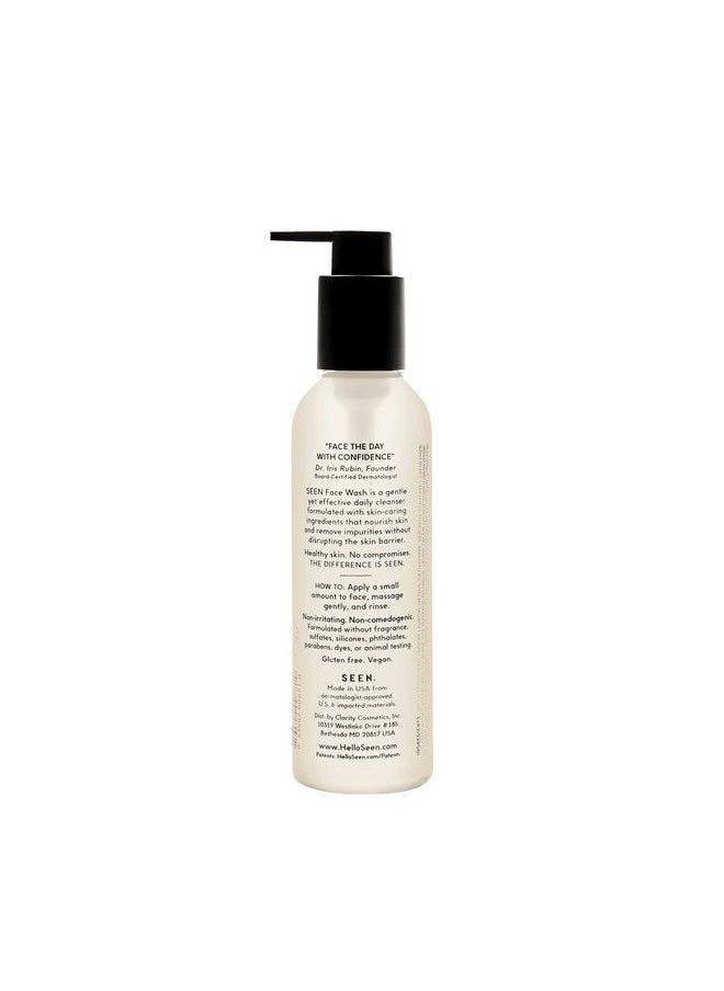 Seen Face Wash Fragrance Free Noncomedogenic & Nonirritating Face Wash Dermatologistdeveloped Safe For Sensitive Eczema & Acne Prone Skin  - Image 3