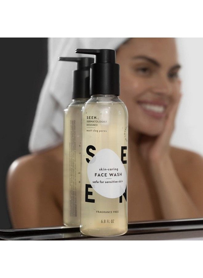 Seen Face Wash Fragrance Free Noncomedogenic & Nonirritating Face Wash Dermatologistdeveloped Safe For Sensitive Eczema & Acne Prone Skin  - Image 5